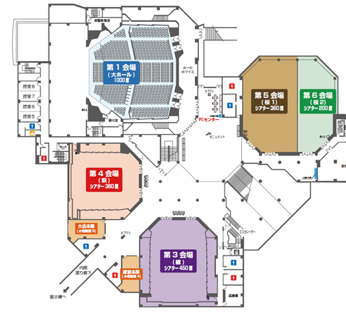 画像：会場案内図